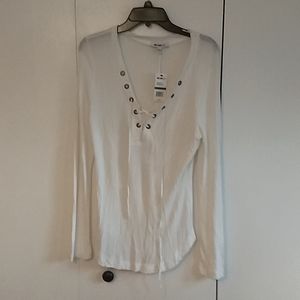 William Rast Waffle Knit Henley